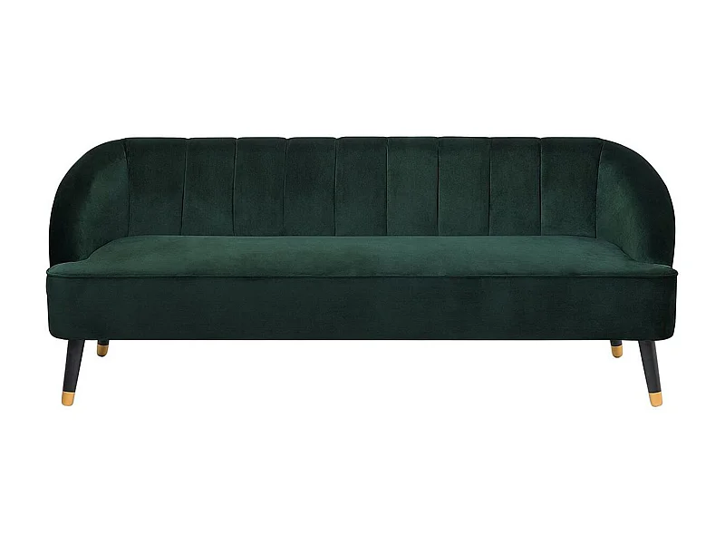 Divano ALSVAG Velluto Verde smeraldo 3 posti