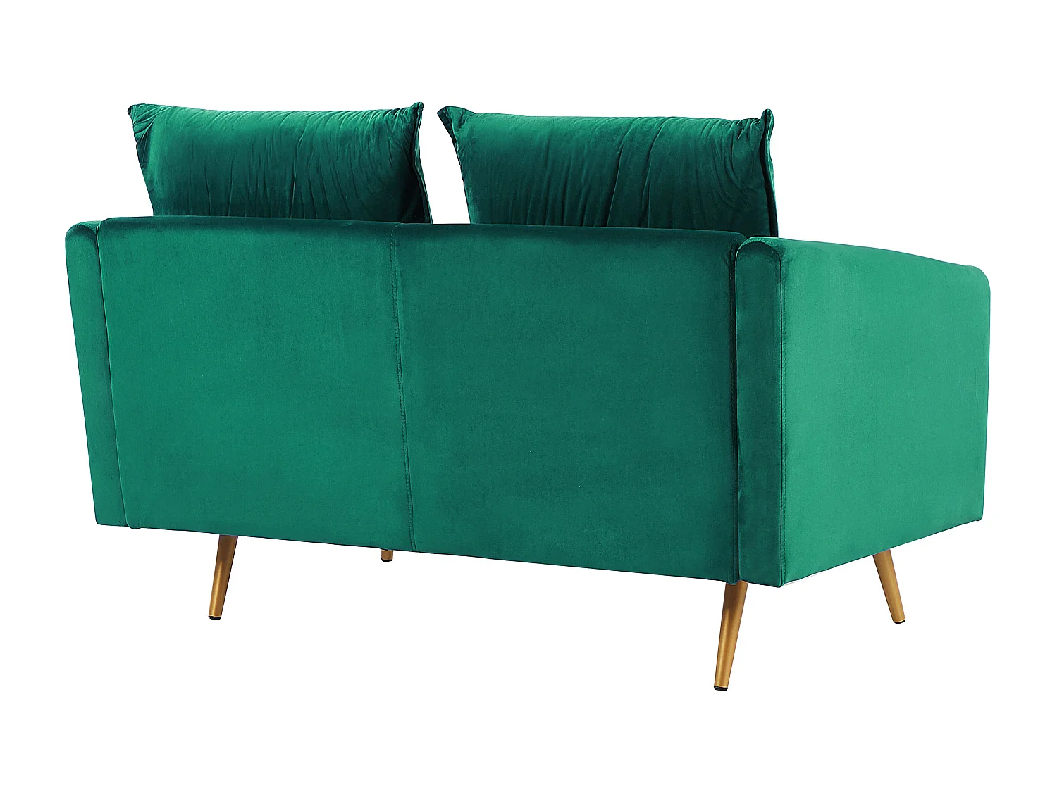 Canapé 2 places MAURA Velours Vert émeraude