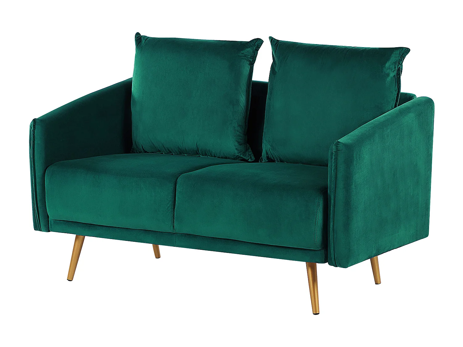 Canapé 2 places MAURA Velours Vert émeraude