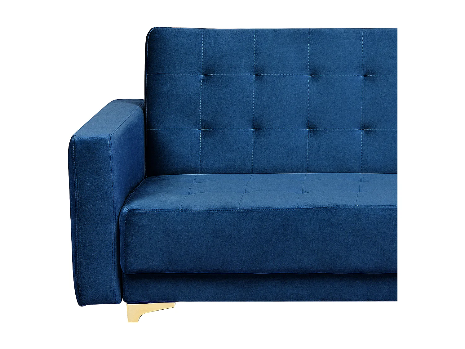 Slaapbank ABERDEEN Fluweel Marineblauw 3-zitter