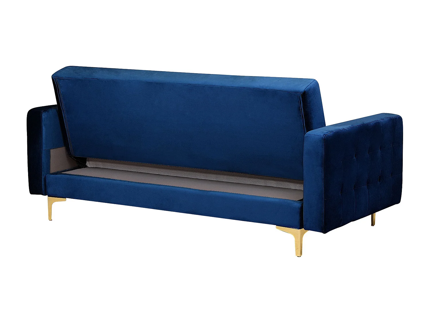 Slaapbank ABERDEEN Fluweel Marineblauw 3-zitter