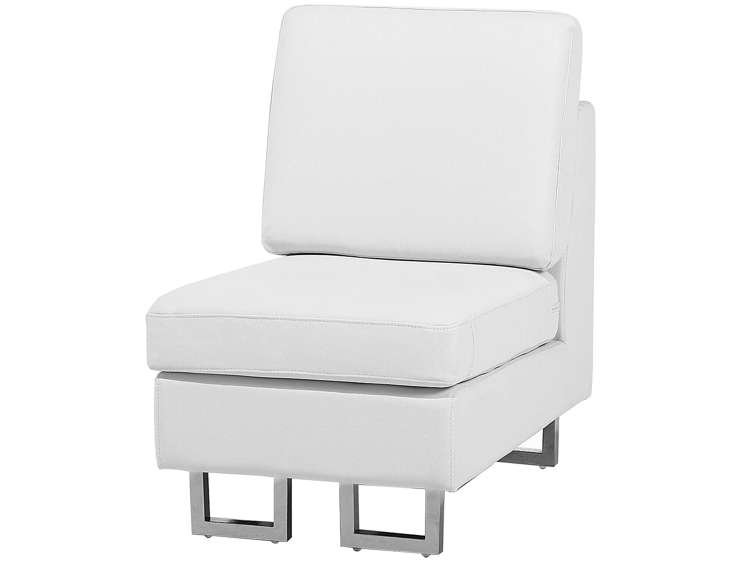 Hoekbank leer wit rechtszijdig STOCKHOLM