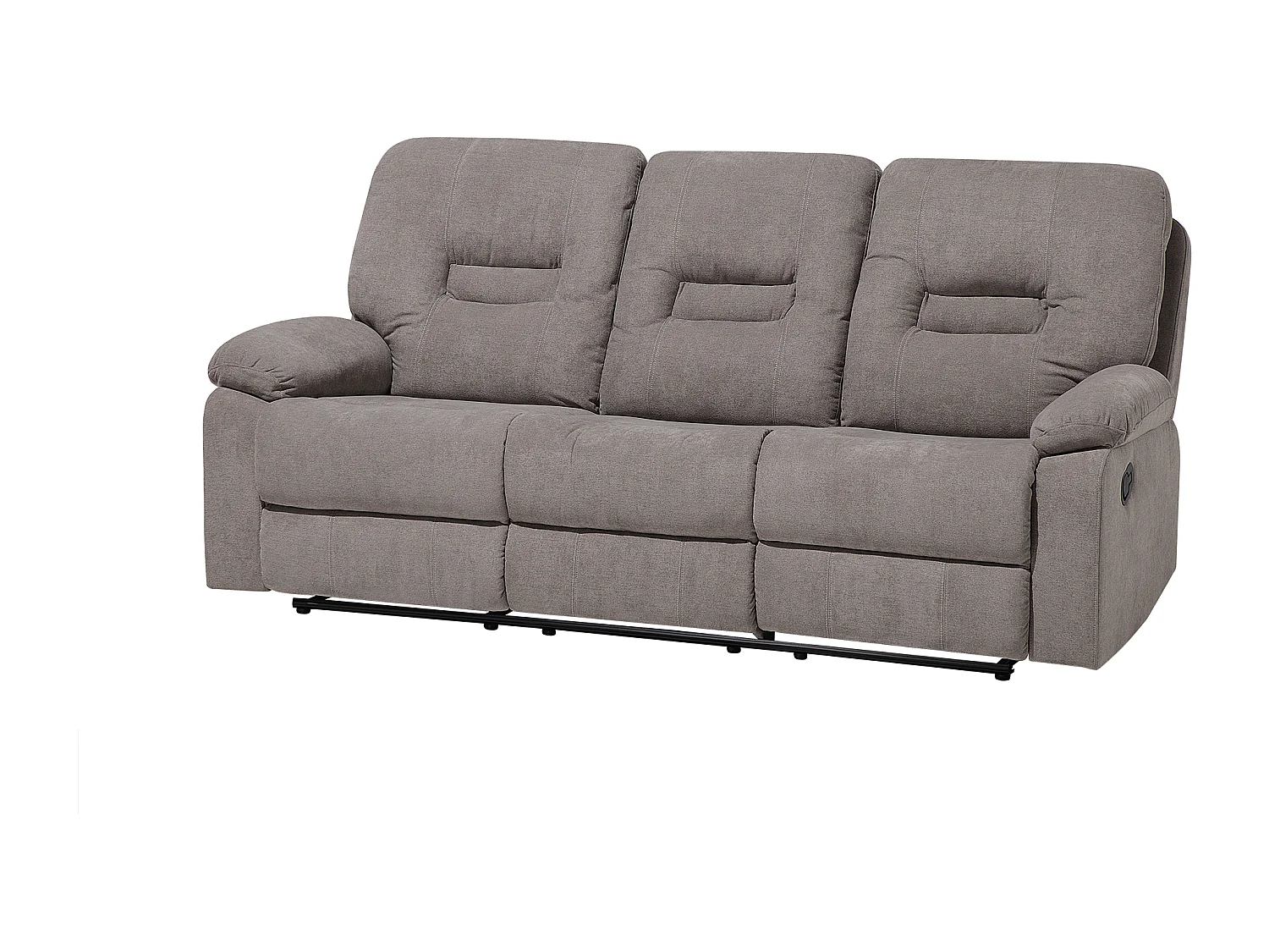 Klassischer 3-Sitzer Sofa Polsterbezug taupe beige verstellbar Bergen
