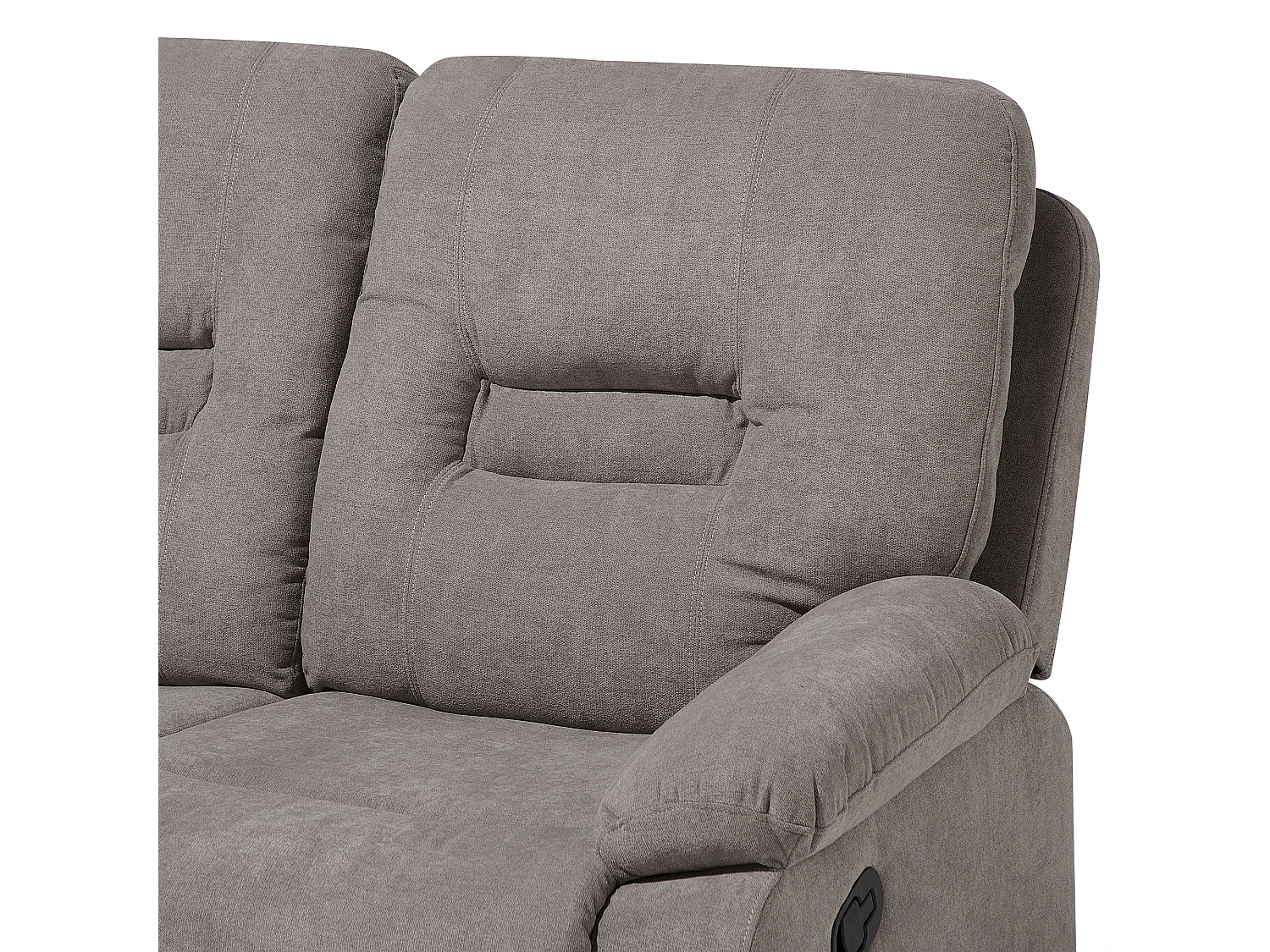 Klassischer 3-Sitzer Sofa Polsterbezug taupe beige verstellbar Bergen