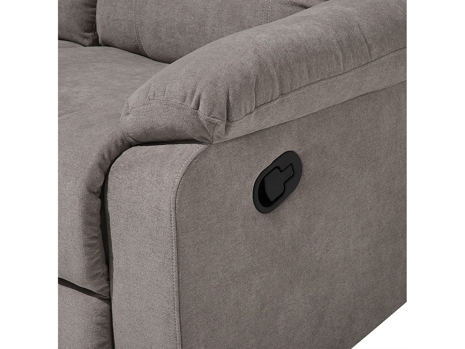 Klassischer 3-Sitzer Sofa Polsterbezug taupe beige verstellbar Bergen