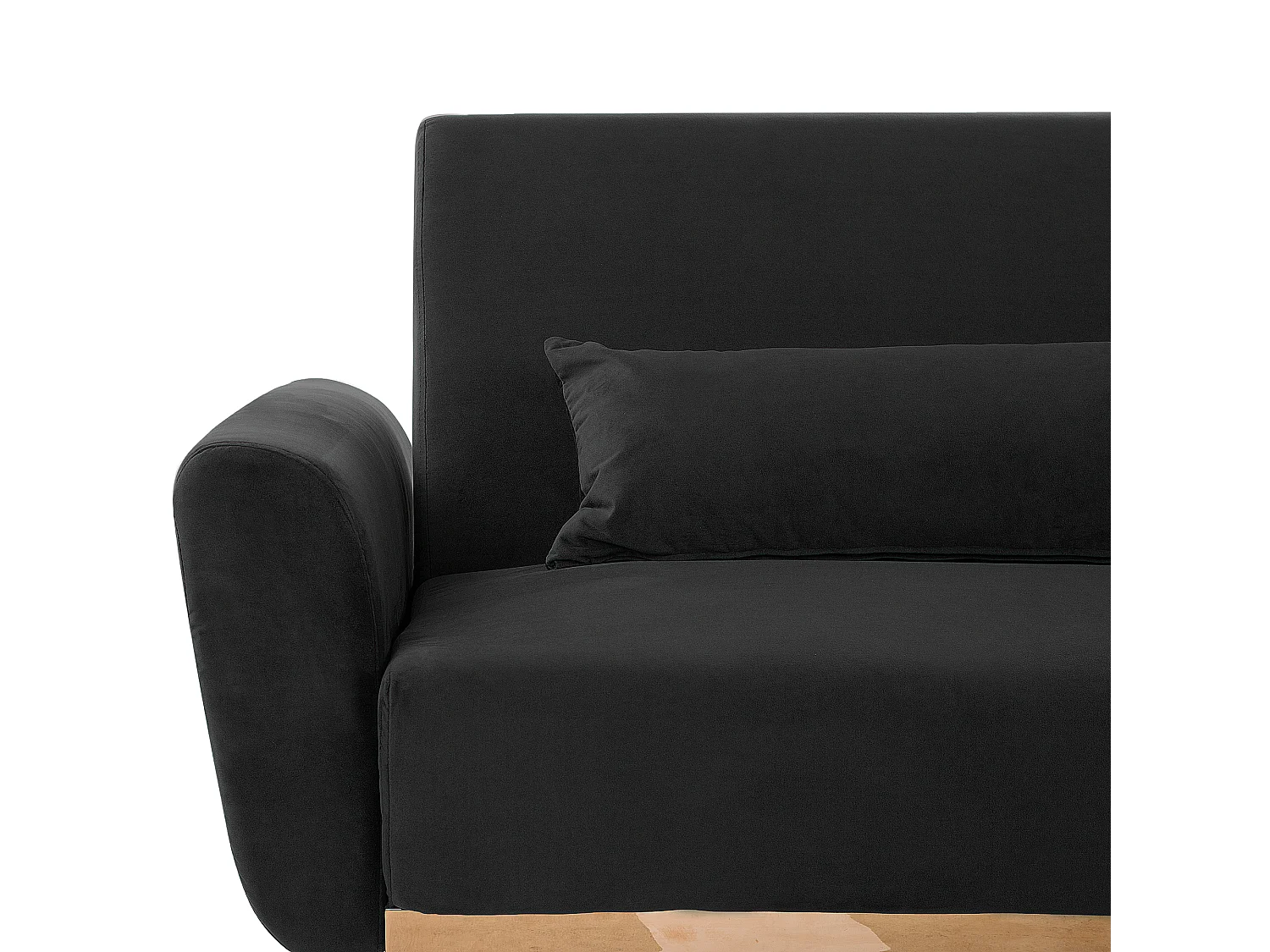 Divano letto EINA Velluto Nero 3 posti