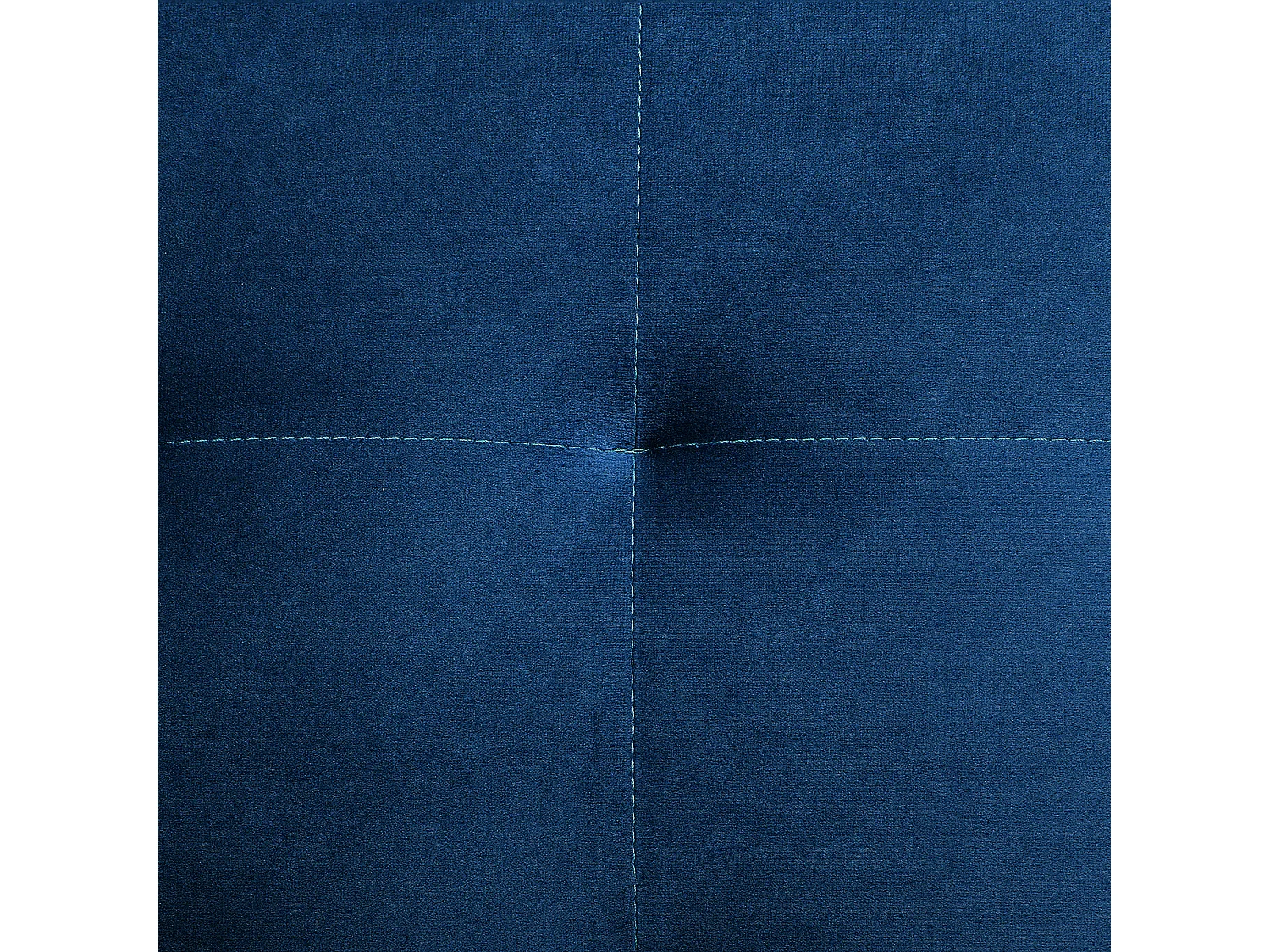 Canapé-lit d'angle modulable 4 places ABERDEEN Velours Bleu marine avec ottoman Côté droite