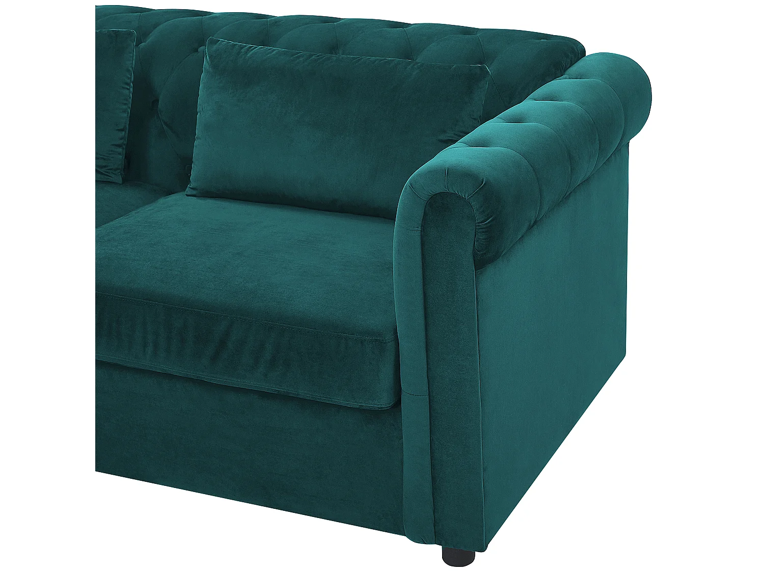 Divano letto CHESTERFIELD Velluto Verde smeraldo 3 posti