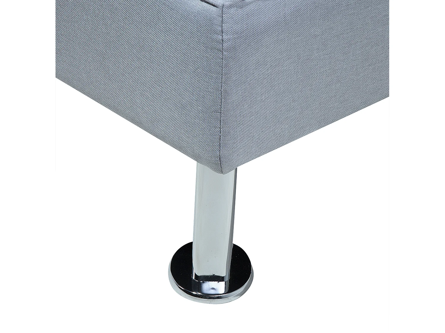 Canapé-lit 3 places ROXEN Tissu Gris clair