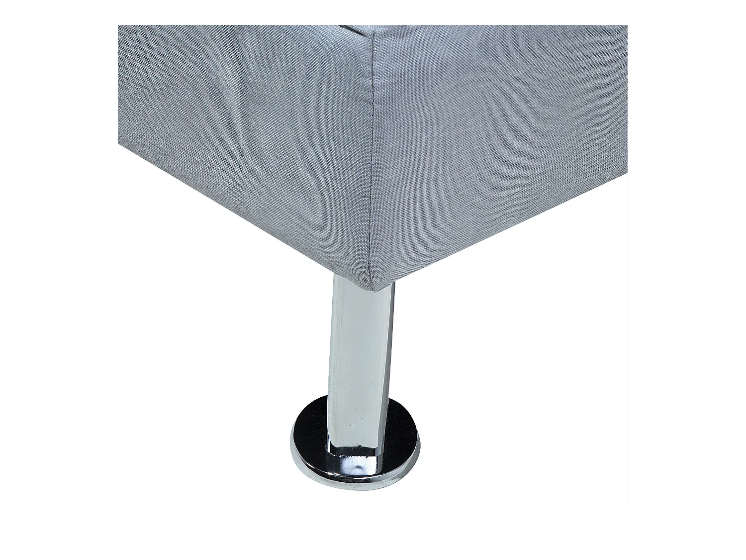 Canapé-lit 3 places ROXEN Tissu Gris clair