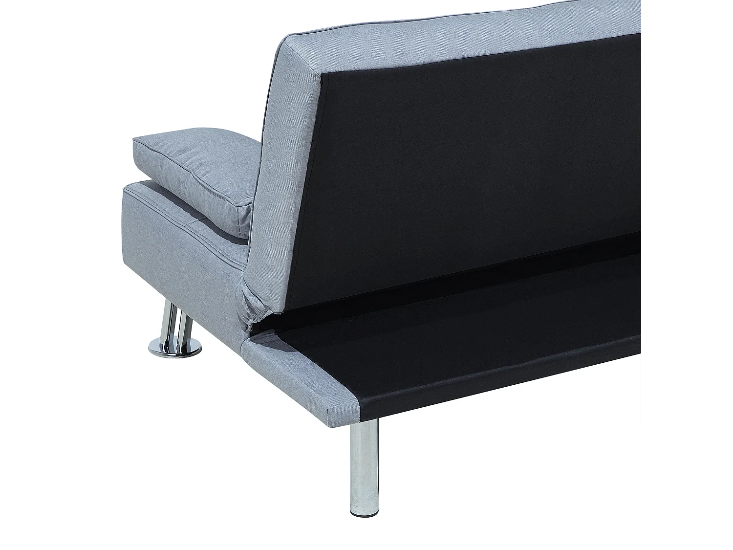 Canapé-lit 3 places ROXEN Tissu Gris clair