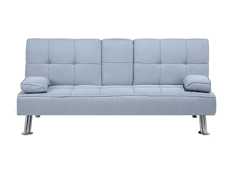 Divano letto ROXEN Tessuto Grigio chiaro 3 posti