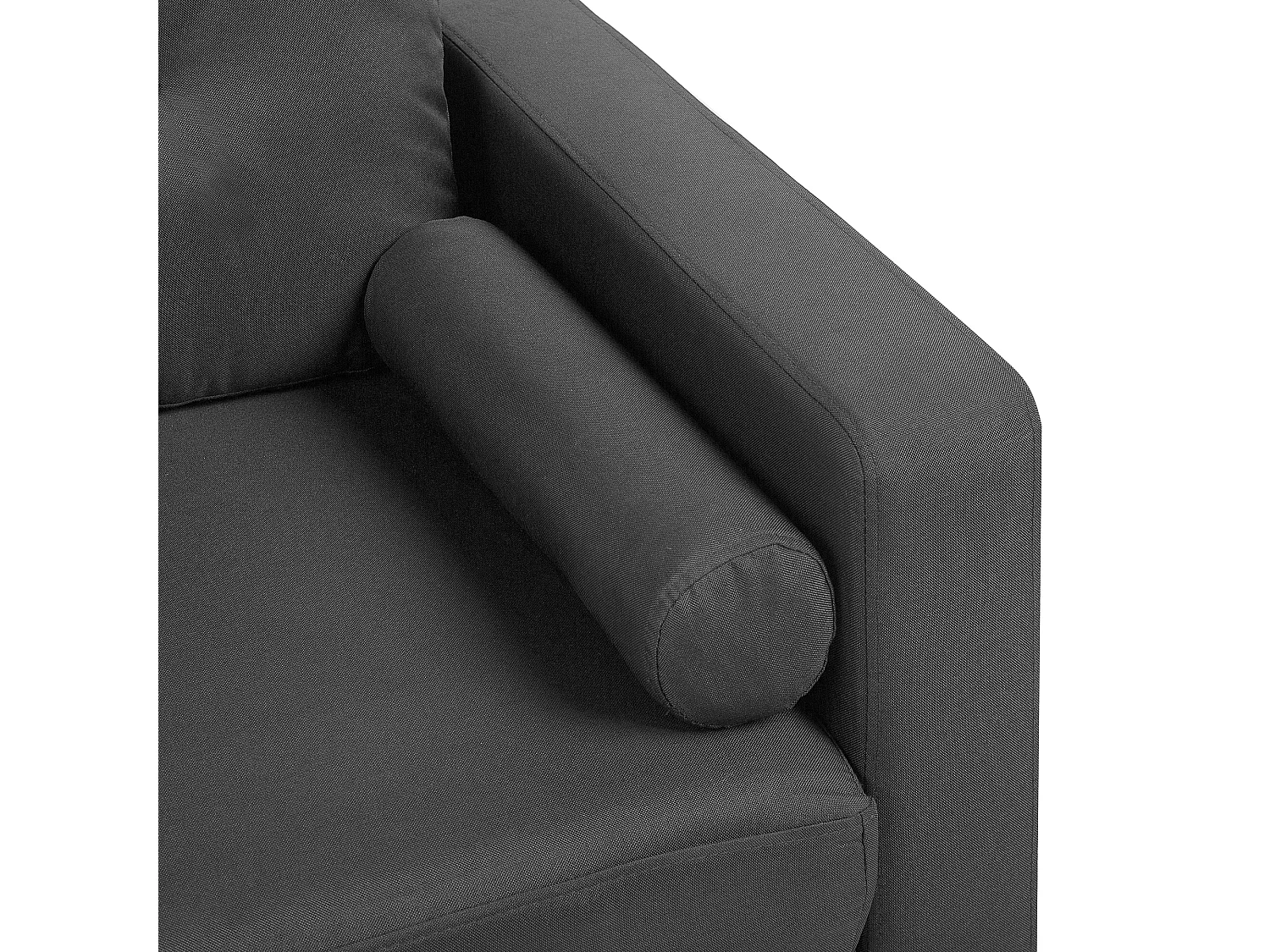 Canapé 2 places KALMAR Tissu Gris foncé