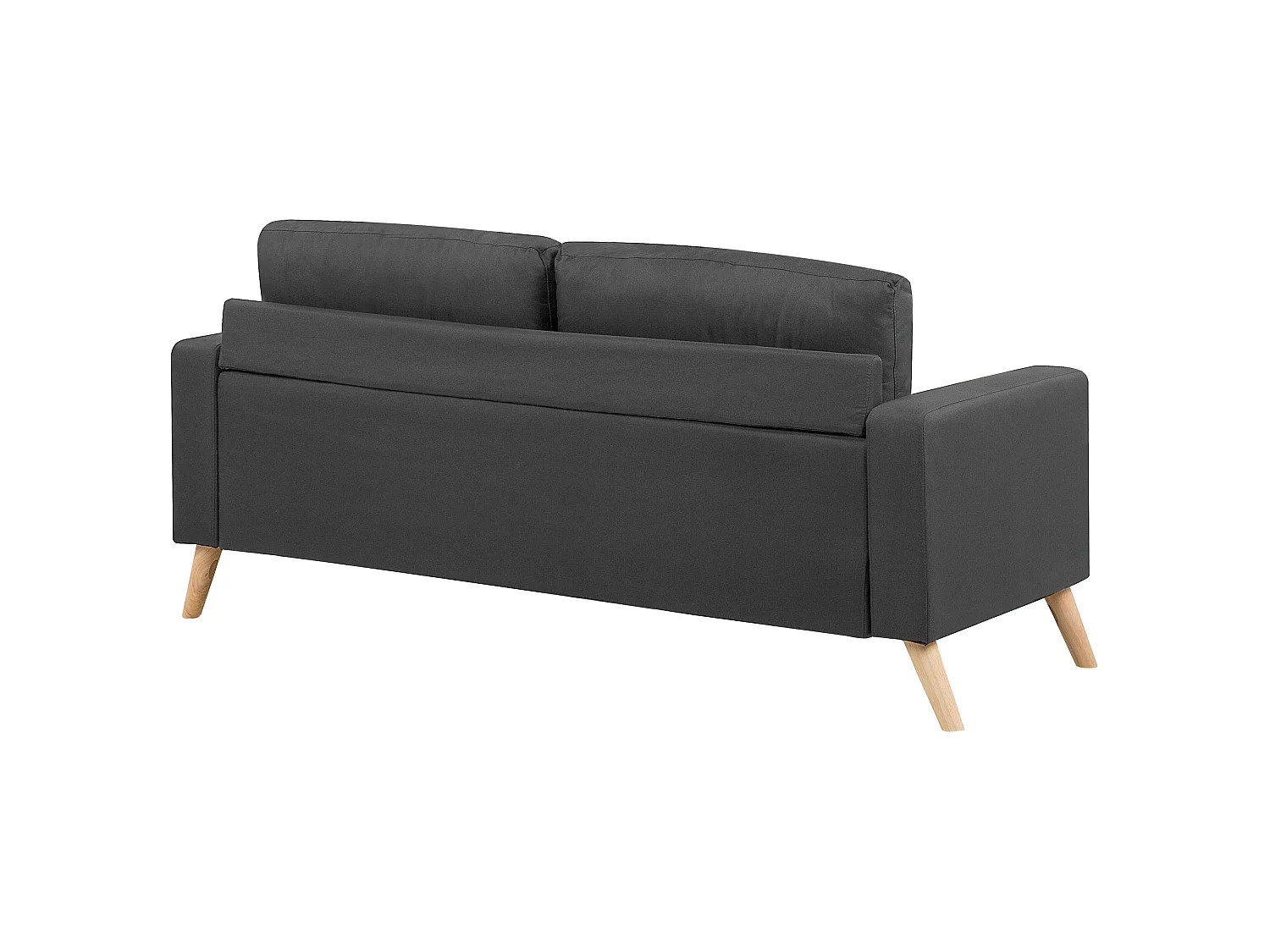 Canapé KALMAR Tissu Gris foncé 2 places