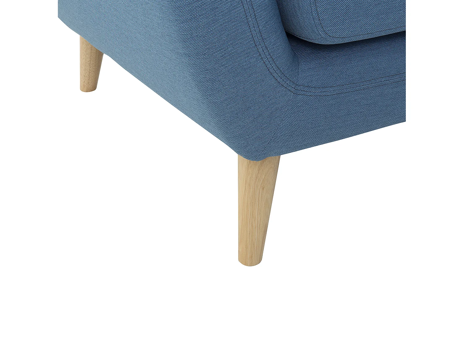 Hoekbank MOTALA Stof Blauw 3-zitter Linkerzijde