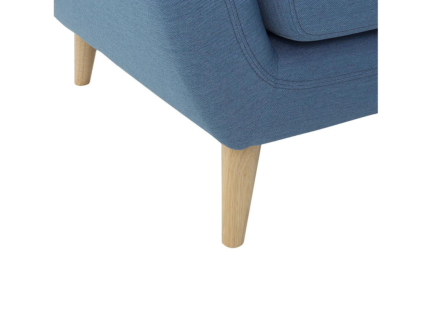 Hoekbank MOTALA Stof Blauw 3-zitter Linkerzijde