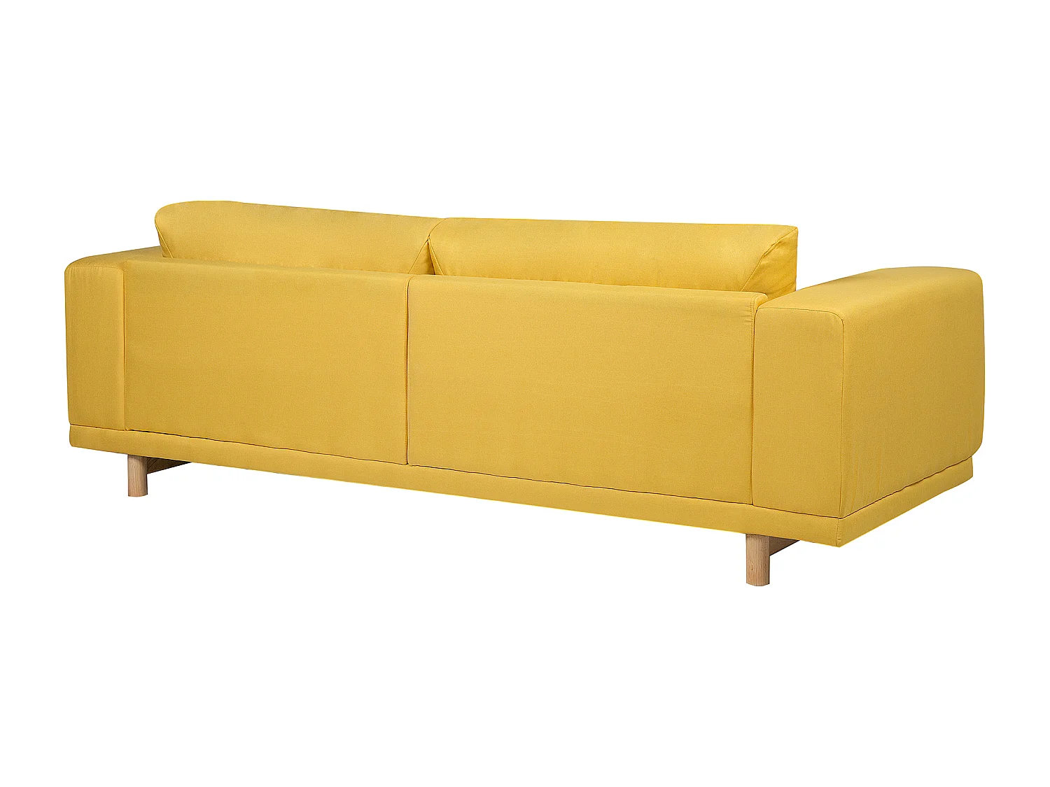 Divano NIVALA Tessuto Giallo 3 posti