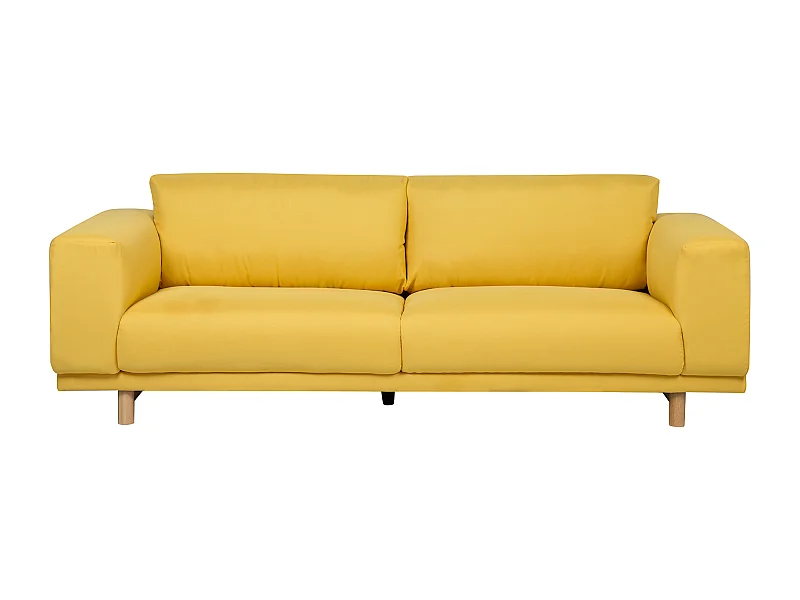 Canapé 3 places NIVALA Tissu Jaune