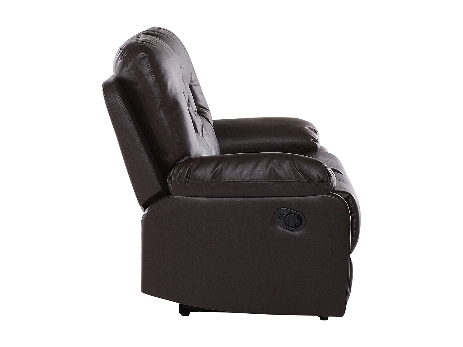 Canapé relax manuel 2 places BERGEN Cuir PU Marron