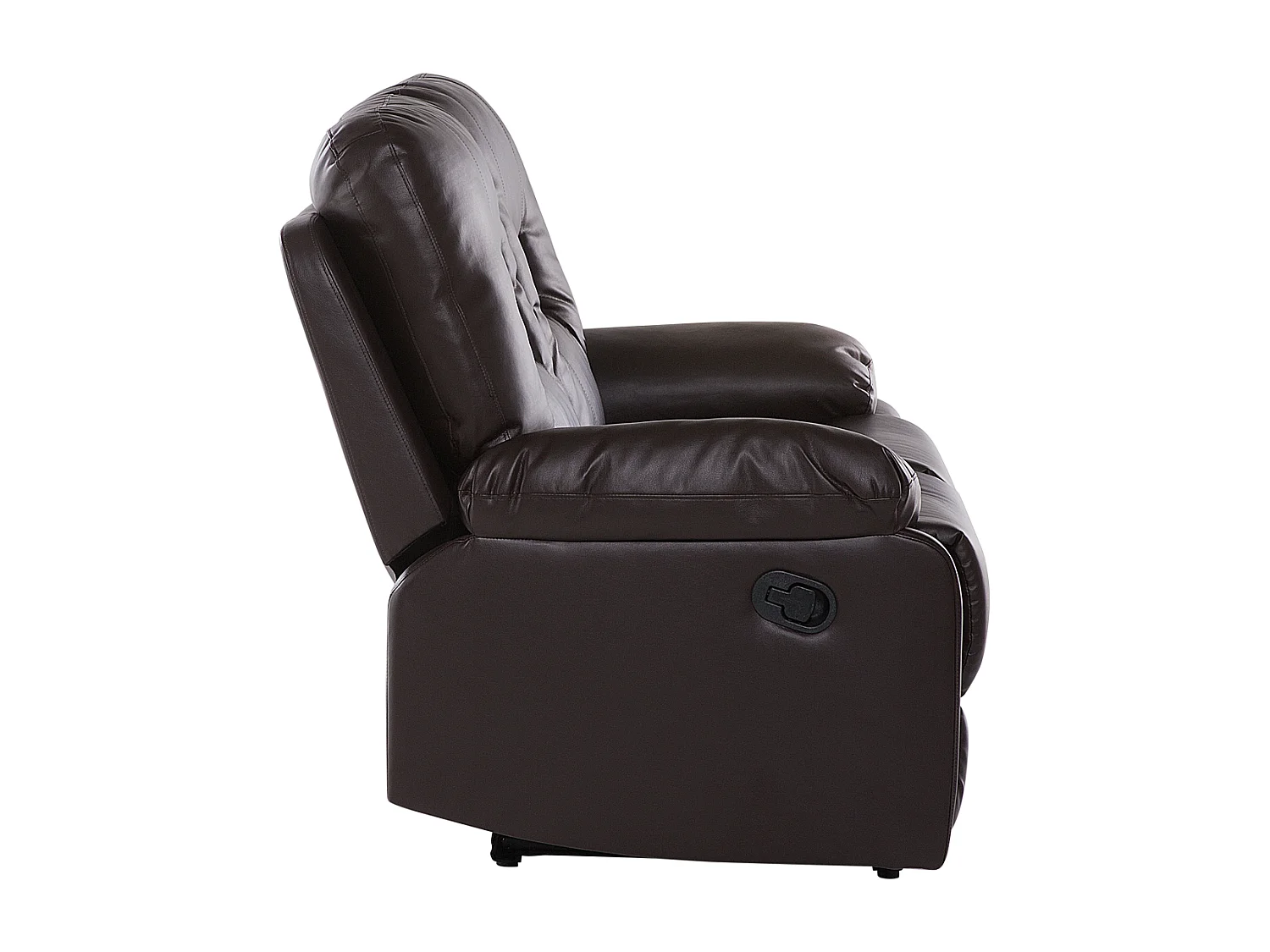 Canapé relax manuel 2 places BERGEN Cuir PU Marron