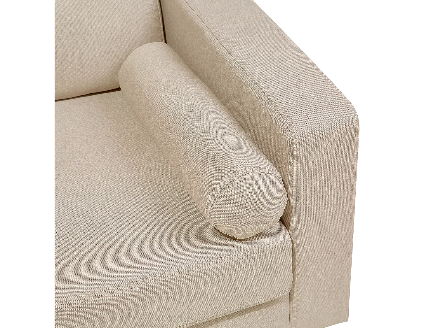 Canapé KALMAR Tissu Beige clair 2 places