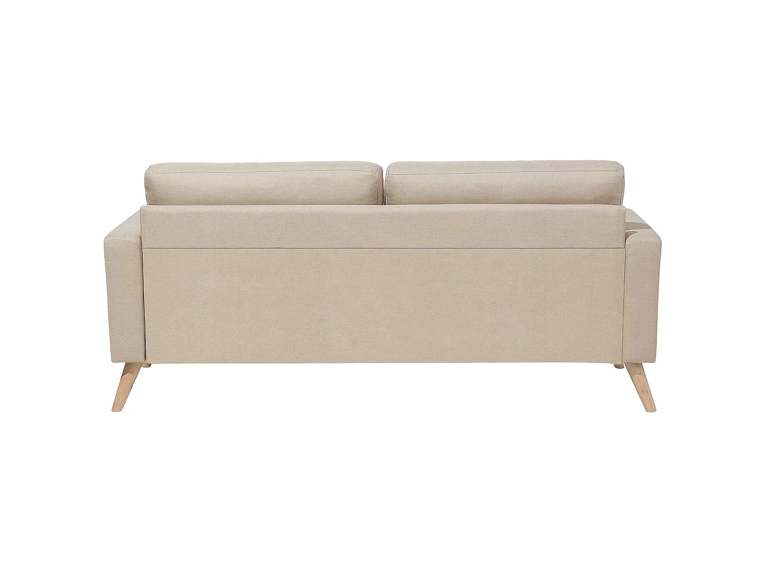 Canapé 2 places en tissu beige KALMAR