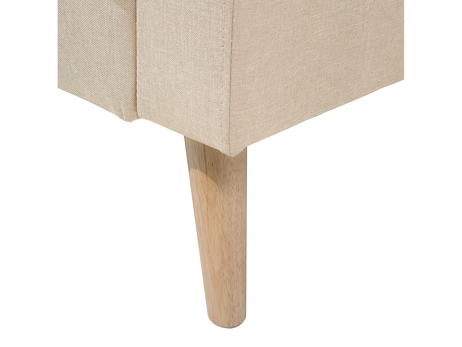 Canapé 2 places en tissu beige KALMAR