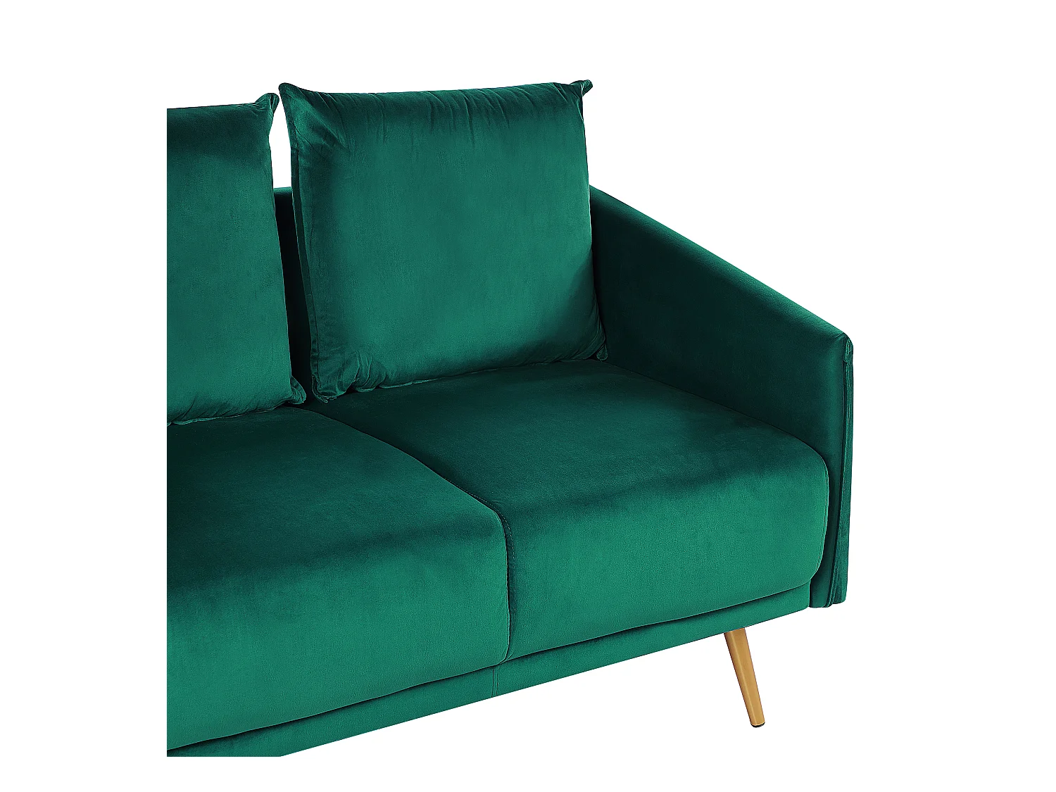 Sofa MAURA Welur Szmaragdowy dla 3 osób