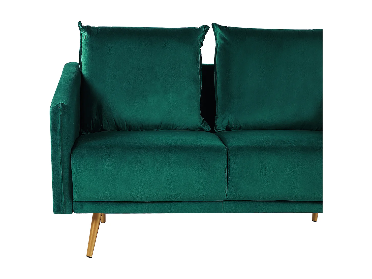 Sofa MAURA Welur Szmaragdowy dla 3 osób