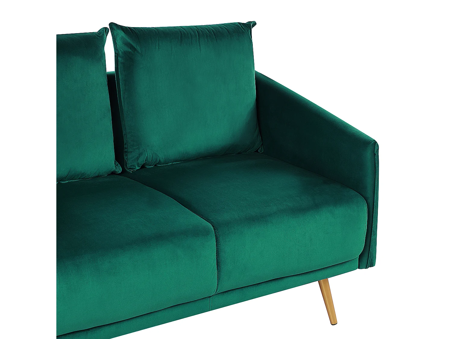 Canapé 3 places MAURA Velours Vert émeraude