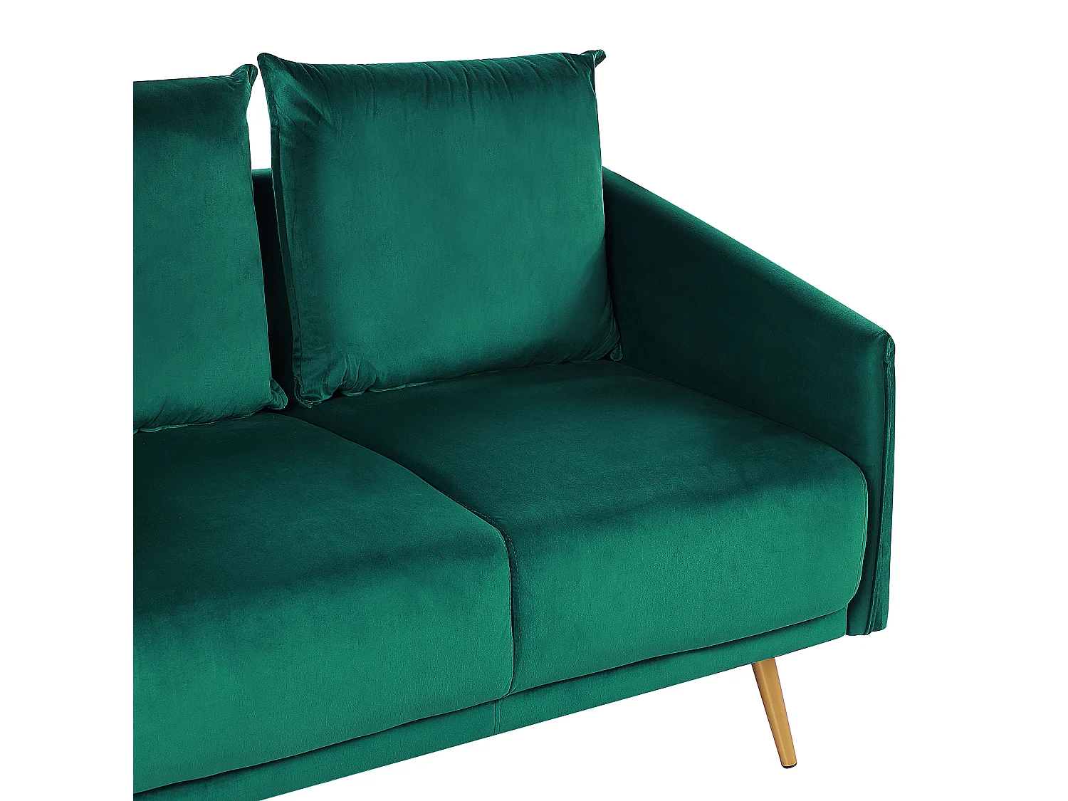 Canapé 3 places MAURA Velours Vert émeraude