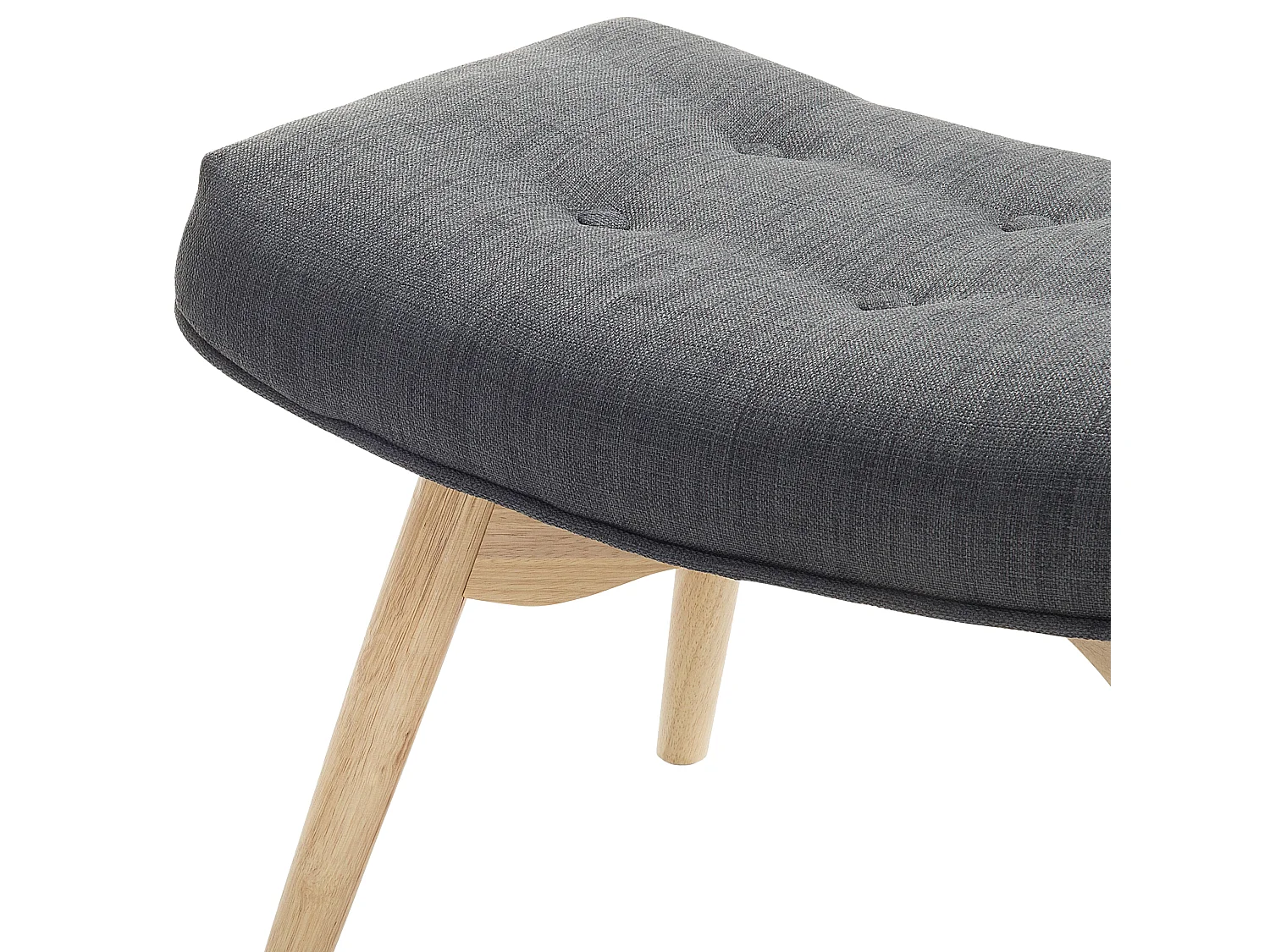 Oorfauteuil VEJLE Stof Donkergrijs