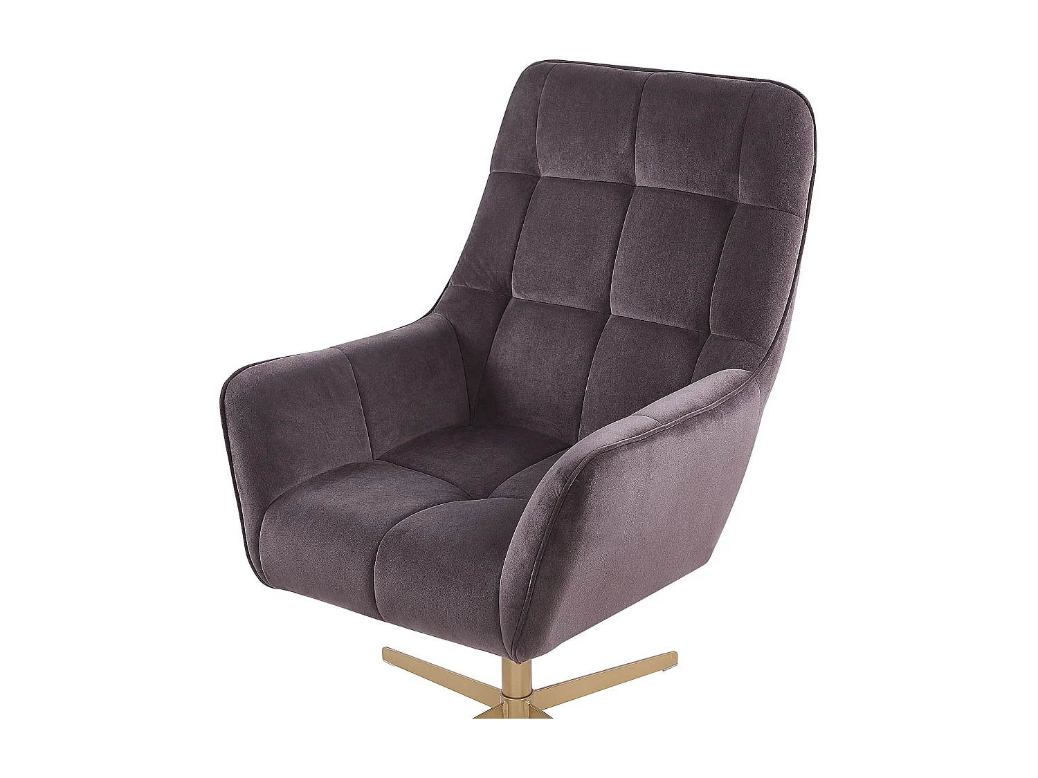 Fauteuil MOLLE met voetenbank Fluweel Taupe