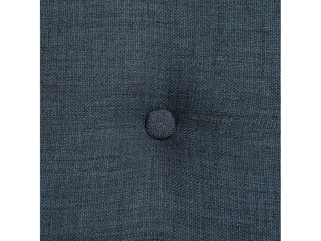 Oorfauteuil VEJLE met voetenbank Stof Donkerblauw