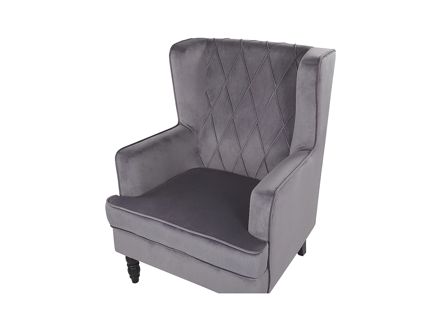 Fotel SANDSET Welur Szary