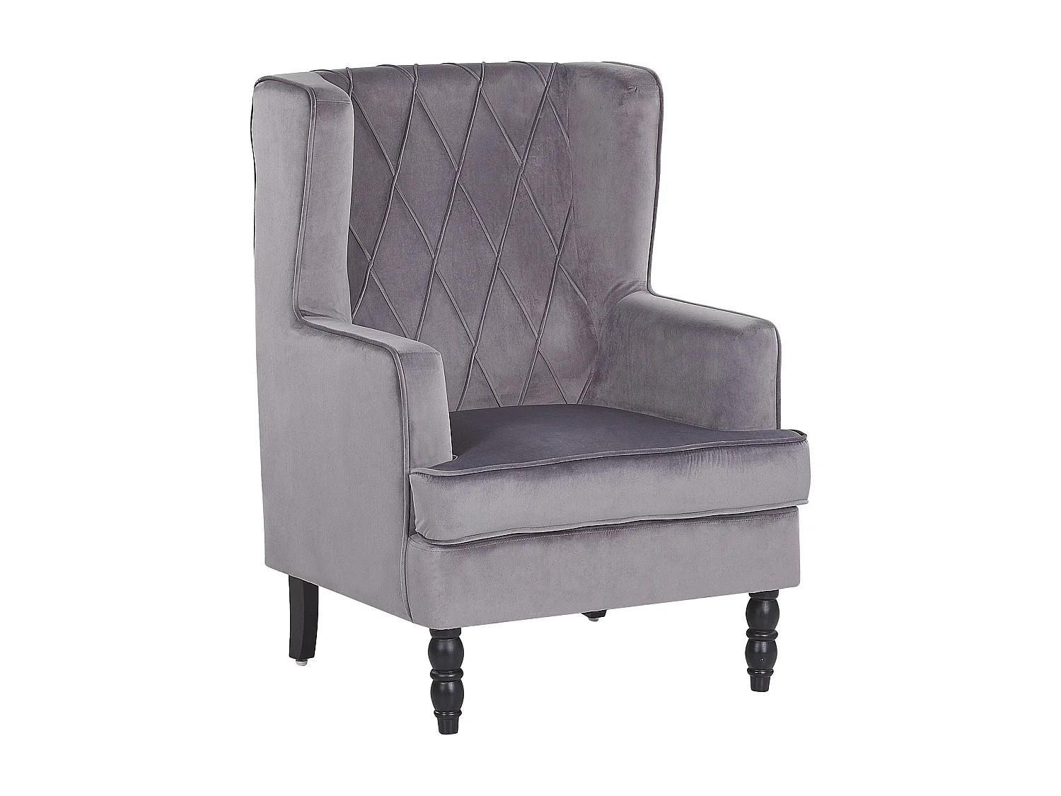 Poltrona SANDSET Veludo Cinzento