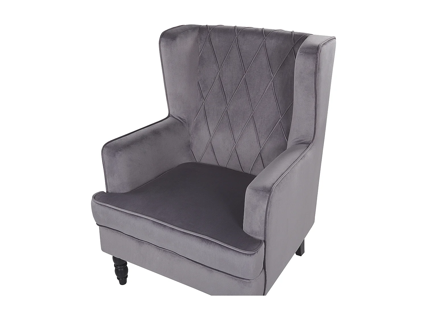 Poltrona SANDSET Veludo Cinzento