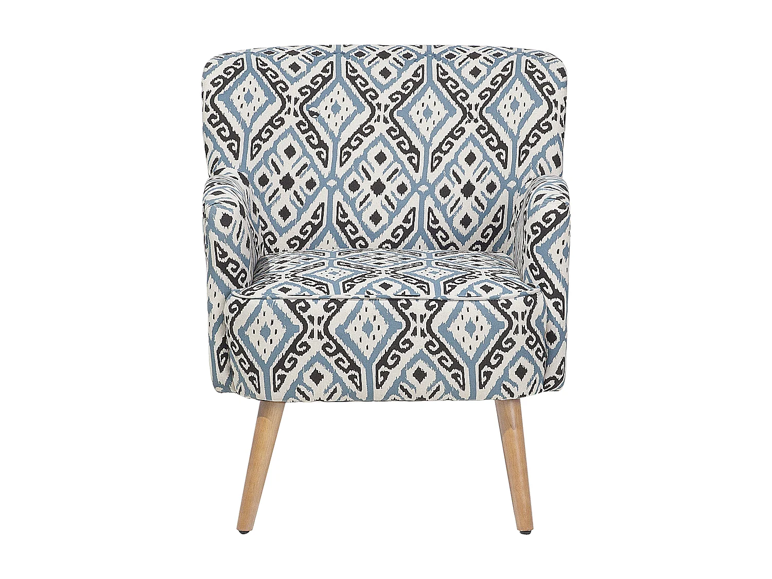 Fauteuil TUMBA met voetenbank Stof Multicolor