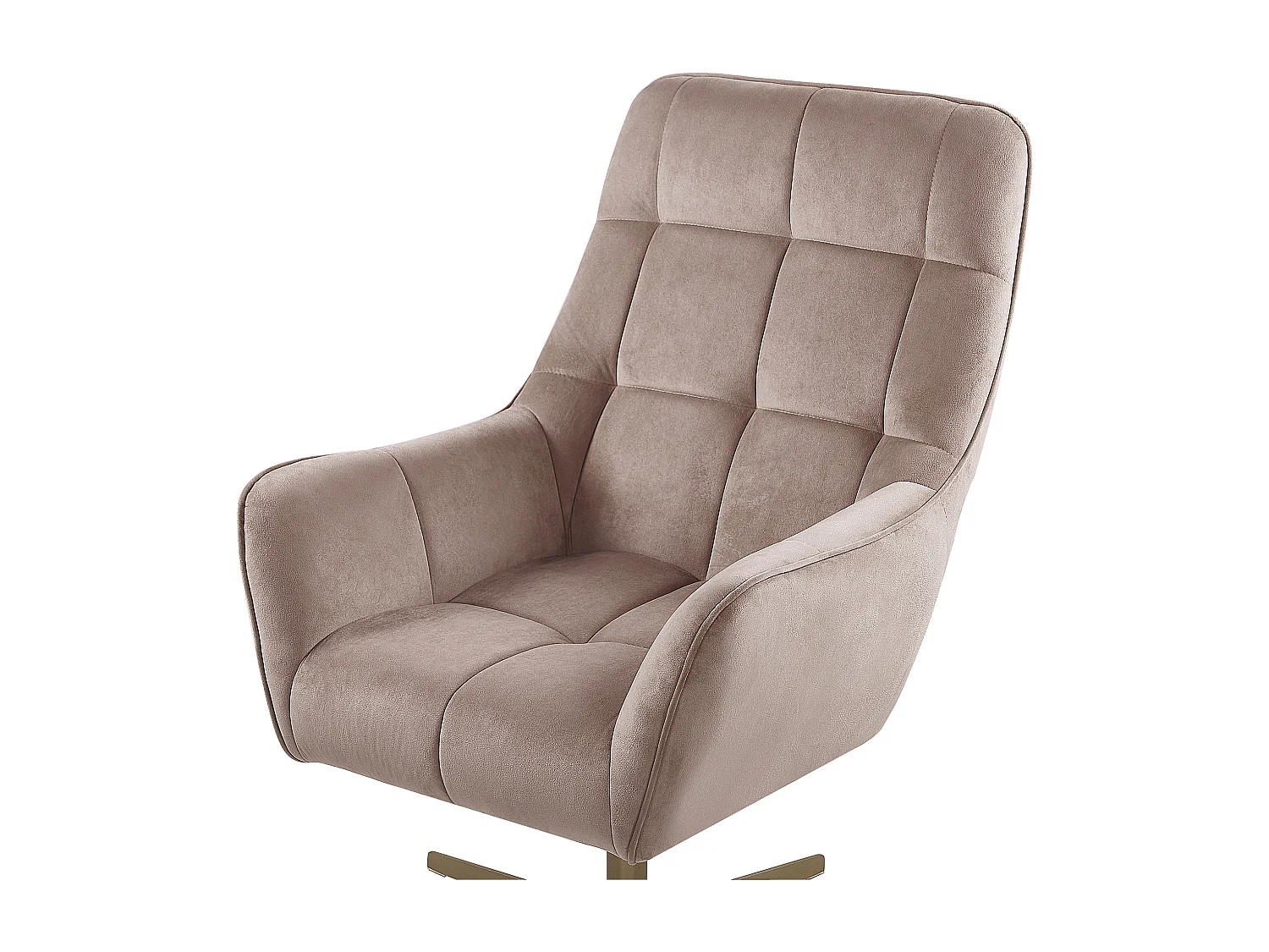 Fauteuil pivotant MOLLE Velours Beige