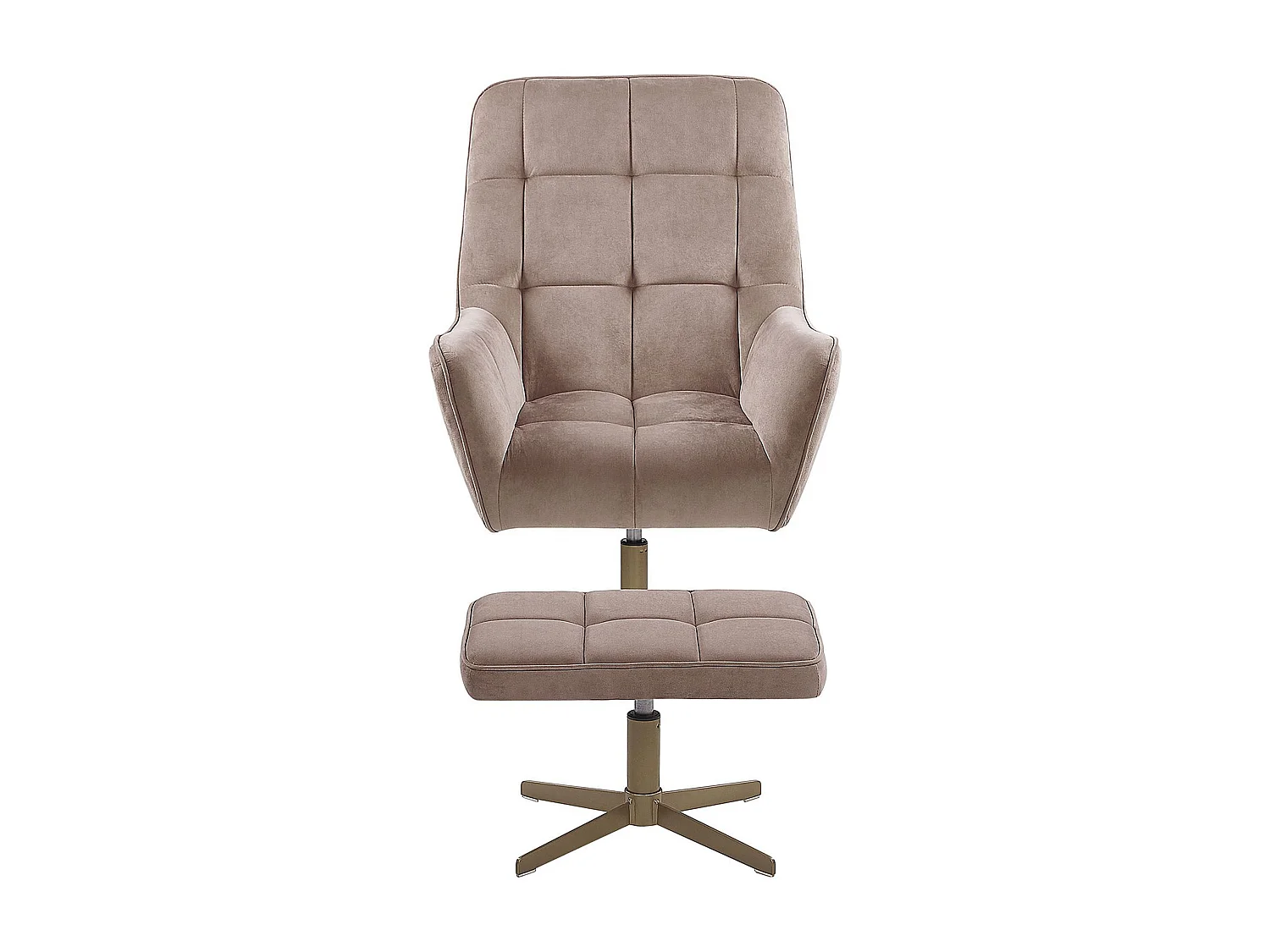 Fauteuil pivotant MOLLE Velours Beige