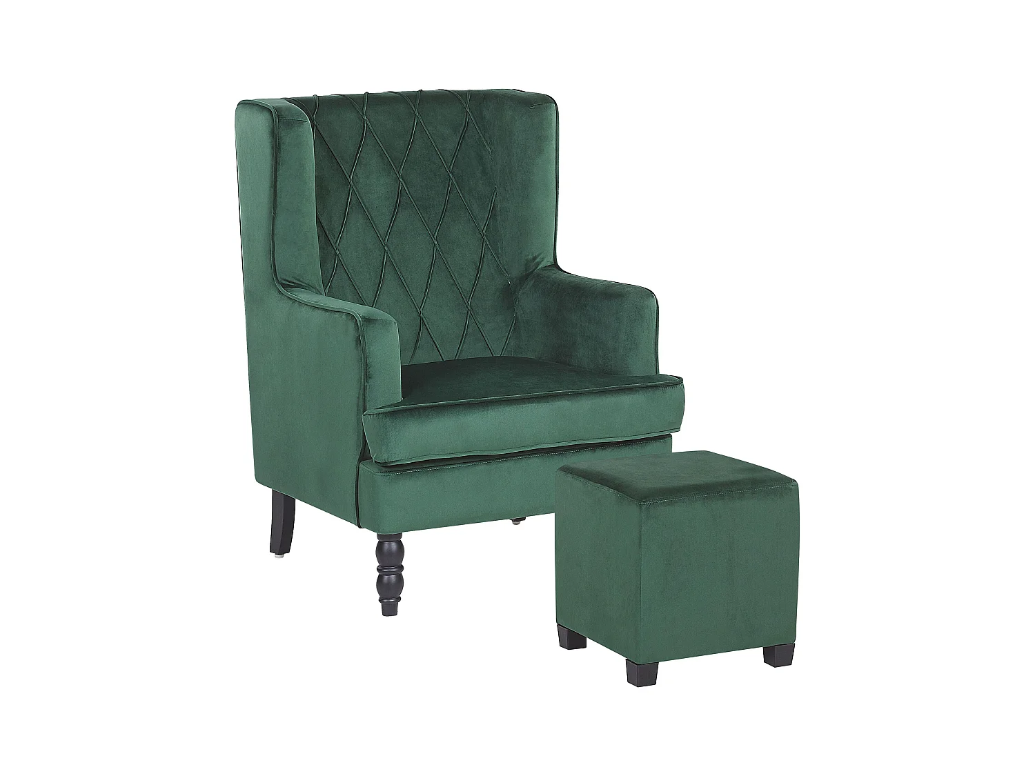 Fauteuil SANDSET Velours Vert foncé