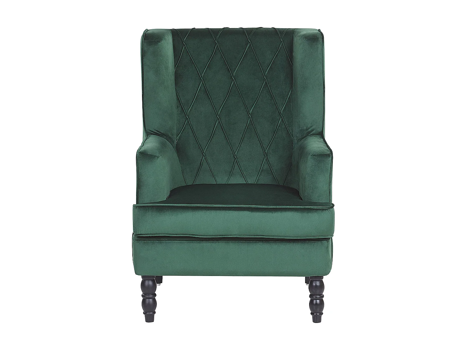 Poltrona SANDSET con poggiapiedi Velluto Verde scuro