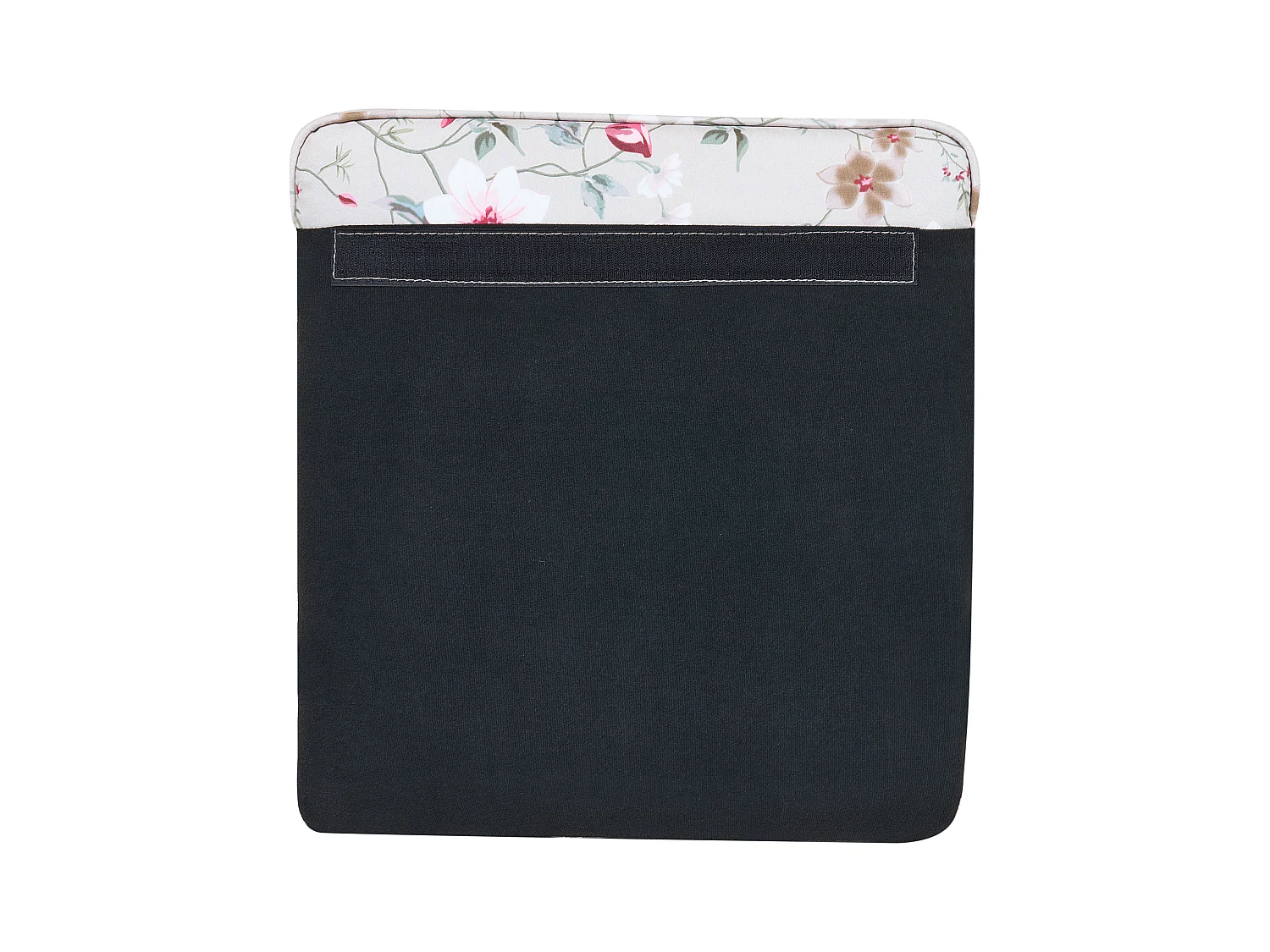 Oorfauteuil HAMAR met voetenbank Stof Crème