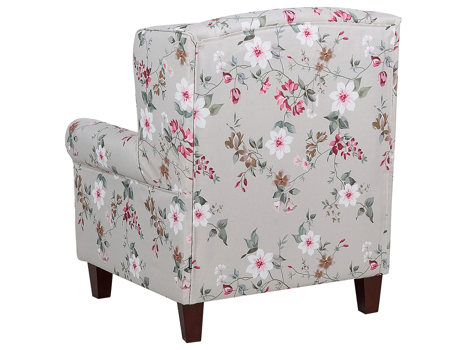 Fauteuil à oreilles HAMAR Tissu Crème
