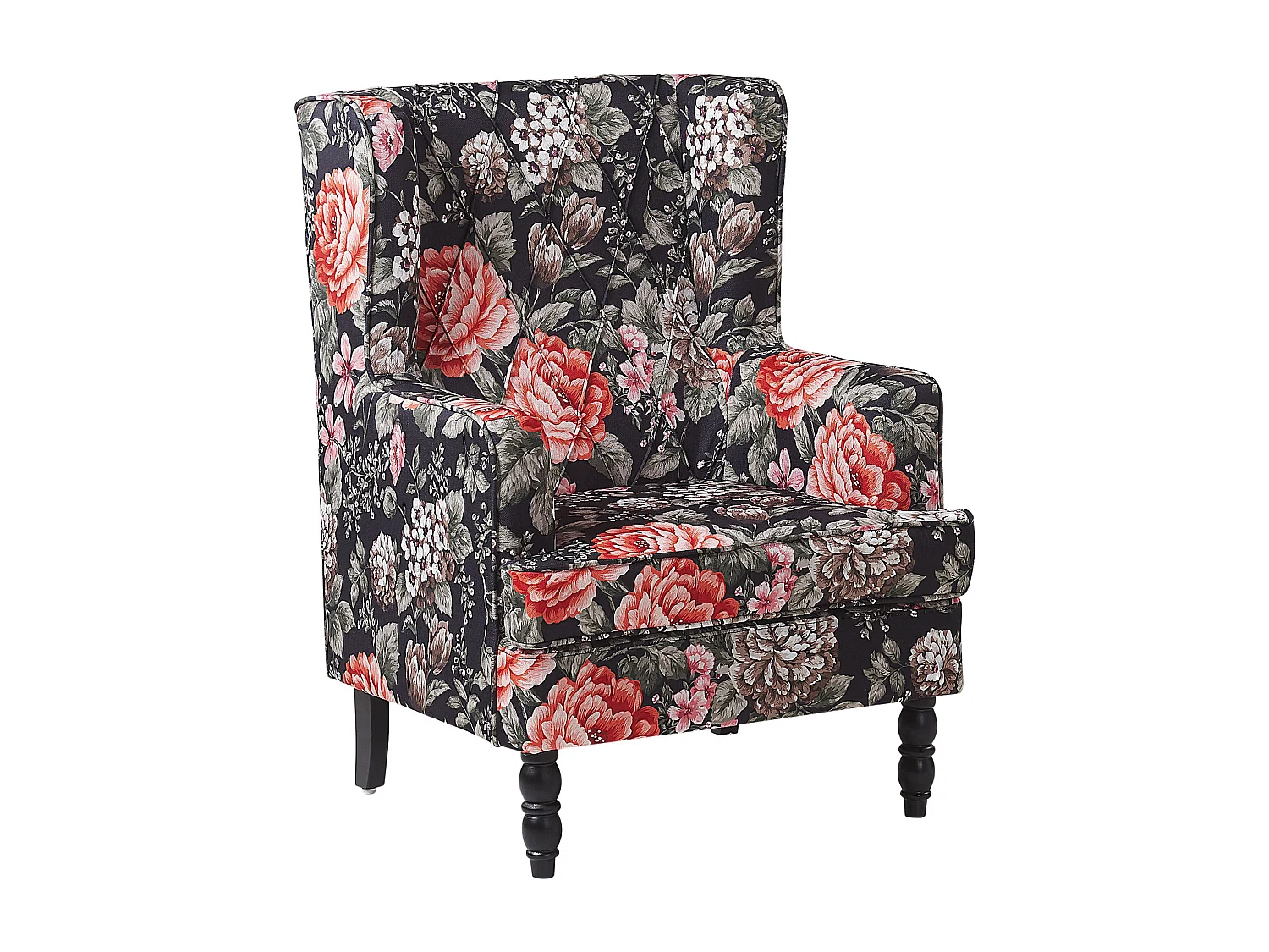 Fauteuil SANDSET met voetenbank Stof Multicolor