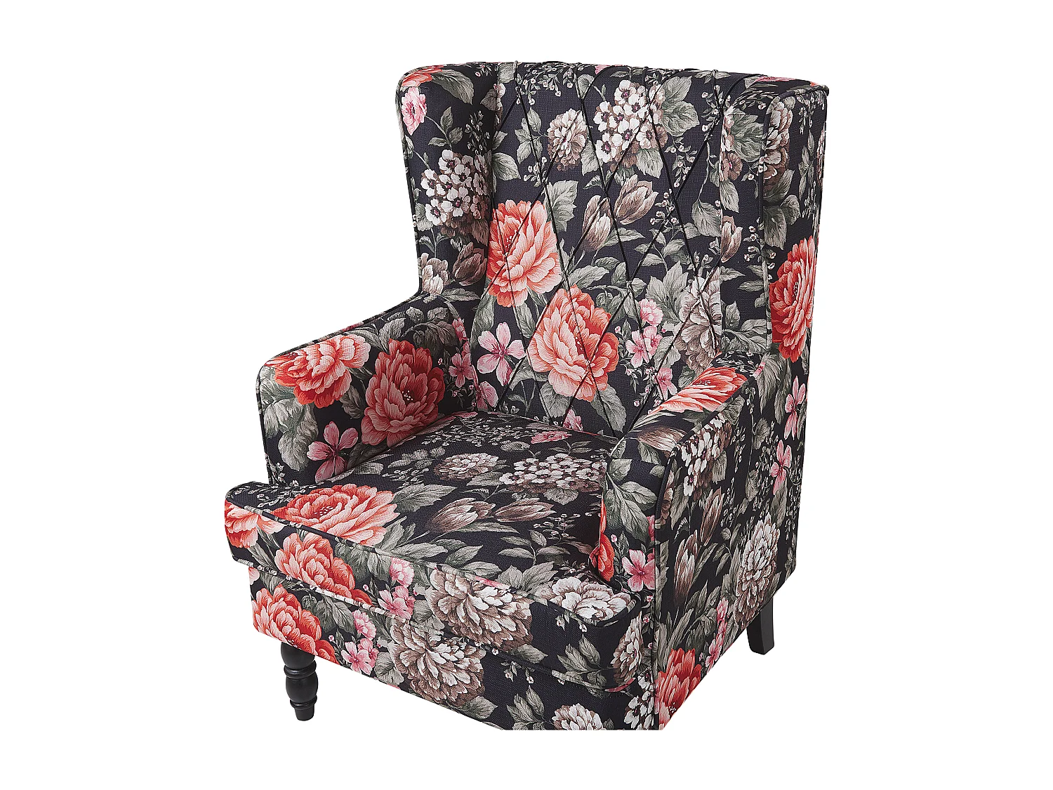 Fauteuil SANDSET met voetenbank Stof Multicolor