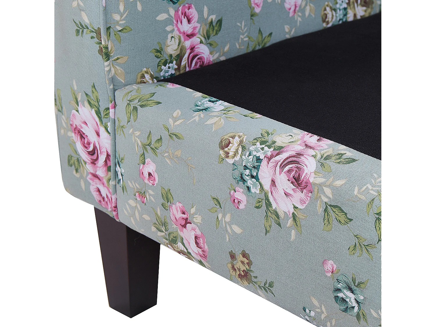 Ohrensessel HAMAR mit Fussstütze Stoff Grün