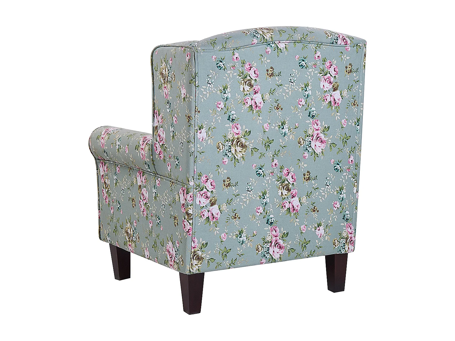 Oorfauteuil HAMAR met voetenbank Stof Groen
