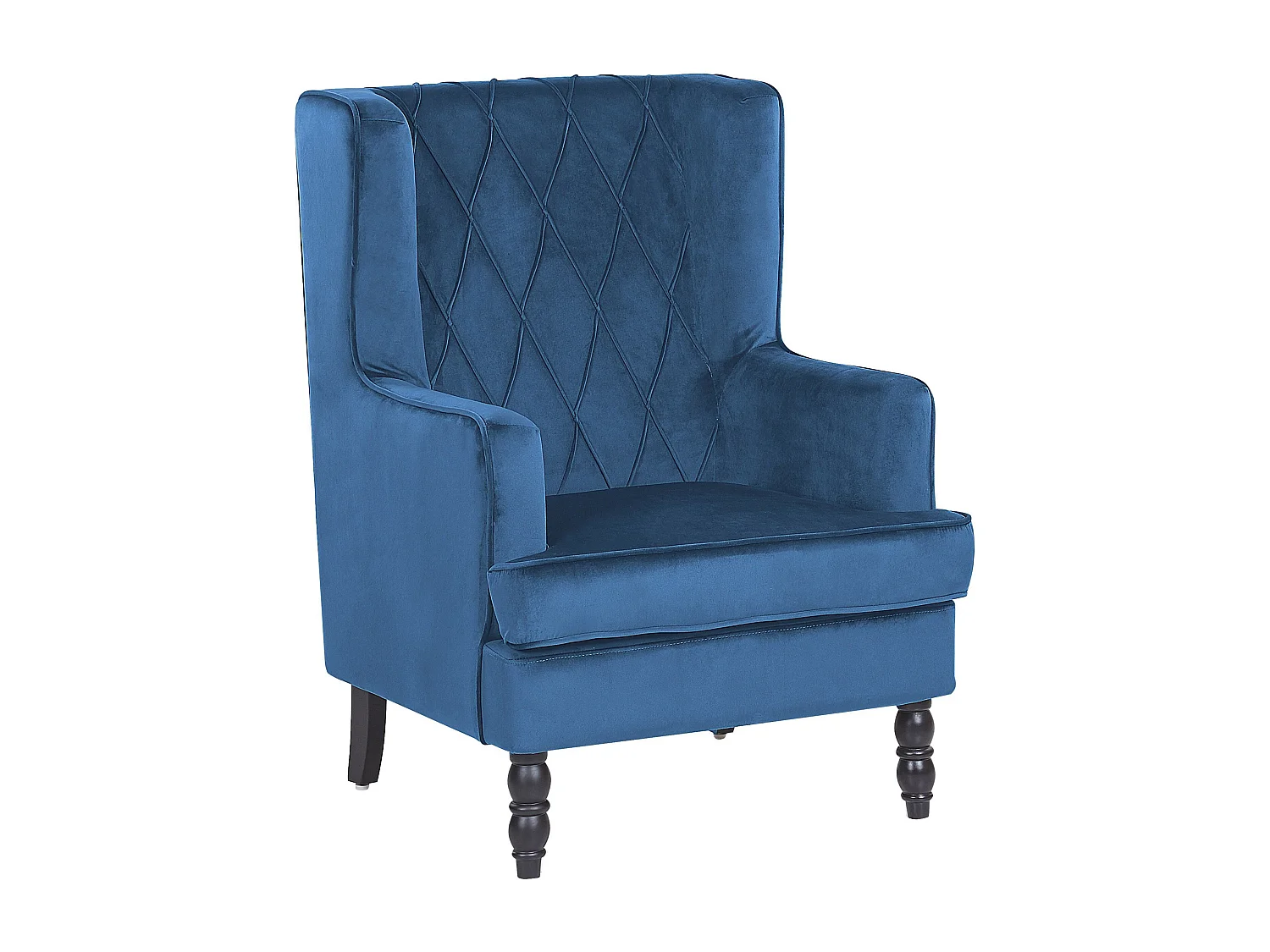 Fauteuil SANDSET Velours Bleu foncé