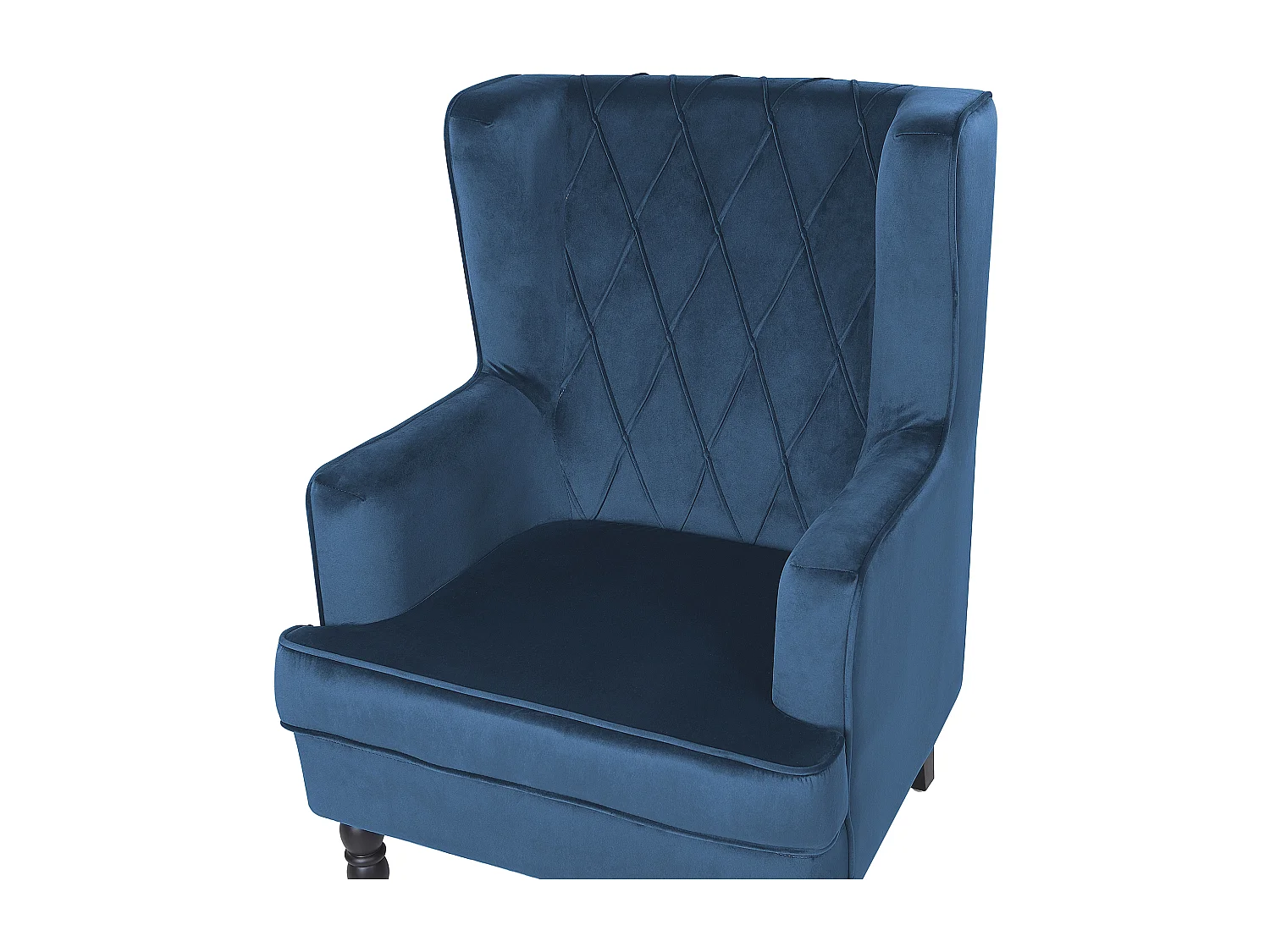 Fauteuil SANDSET Velours Bleu foncé